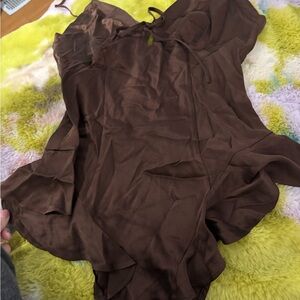 Skims Brown Bodysuit